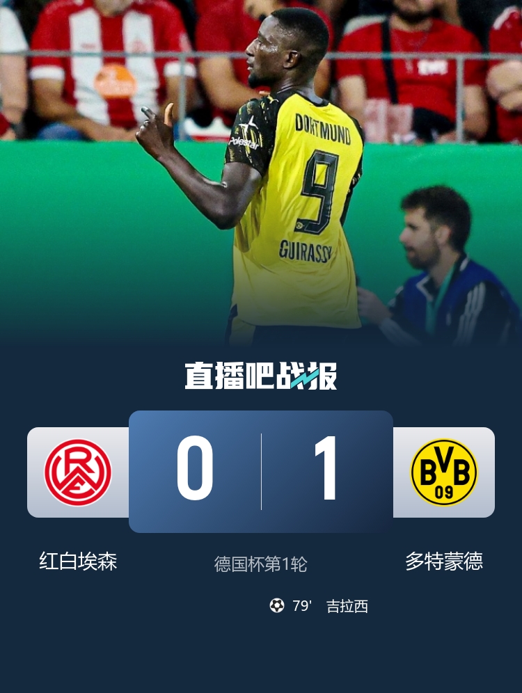 分钟制胜, 队红白埃森, 德国杯第